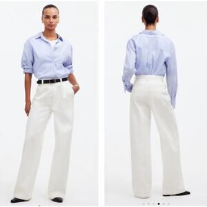 NWT Madewell The Harlow Wide Leg Jean Airy Denim Edition NO670 Size 33